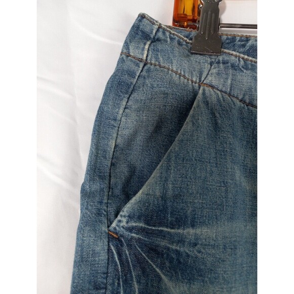 Drew The Limited Women Wide Leg Low Rise Straight Cropped Denim Pants Size 8 - Picture 11 of 12